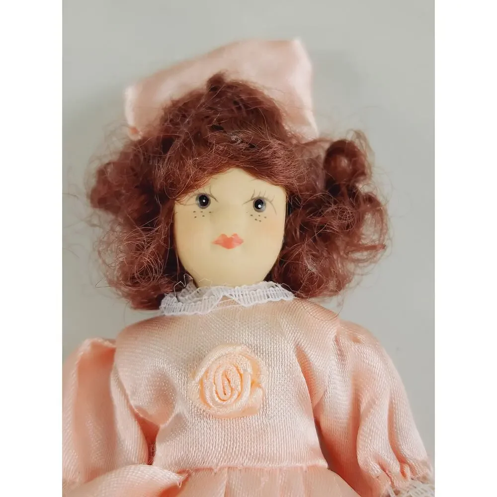 Victorian Mini Porcelain Doll 5 1/4